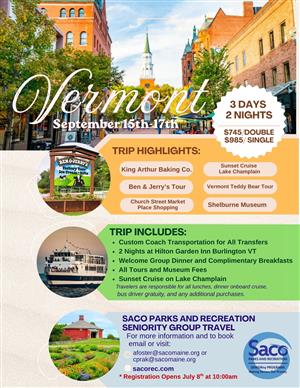 Burlington, VT Trip