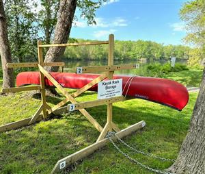 Canoe and Kayak shelf rental